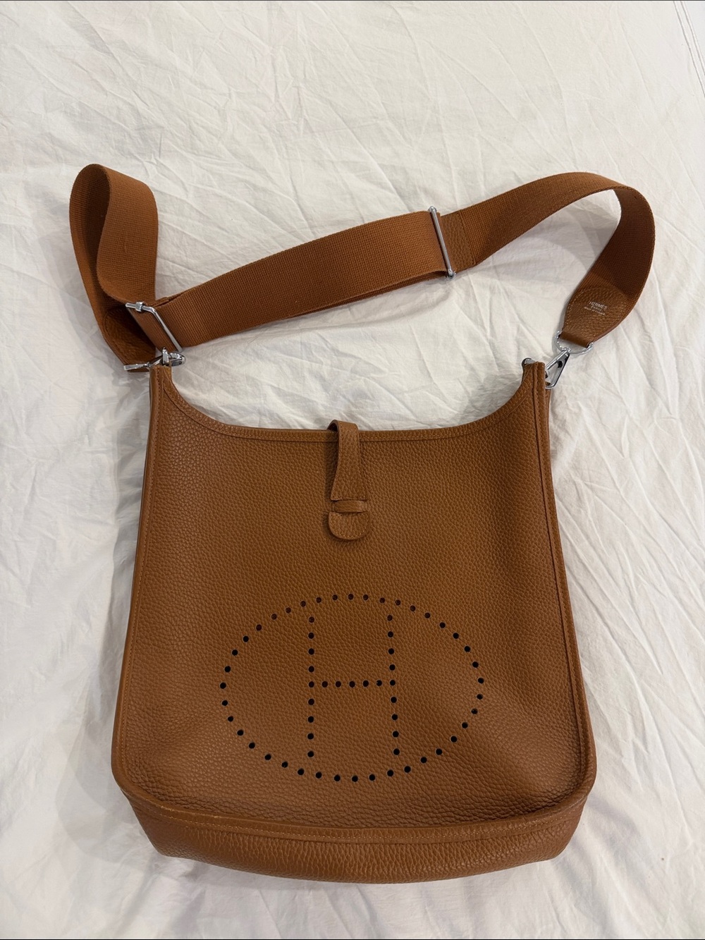 Brown Leather Crossbody Shoulder Bag